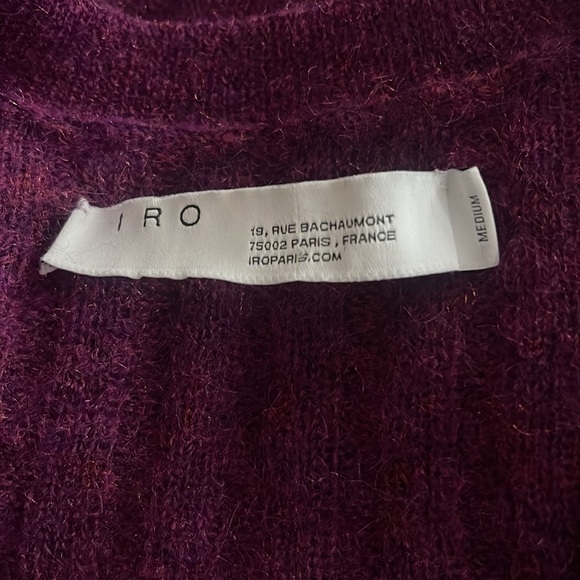 I R O Paris - Grunge, slouchy & distressed v-neck sweater - size - medium - Picture 3 of 9